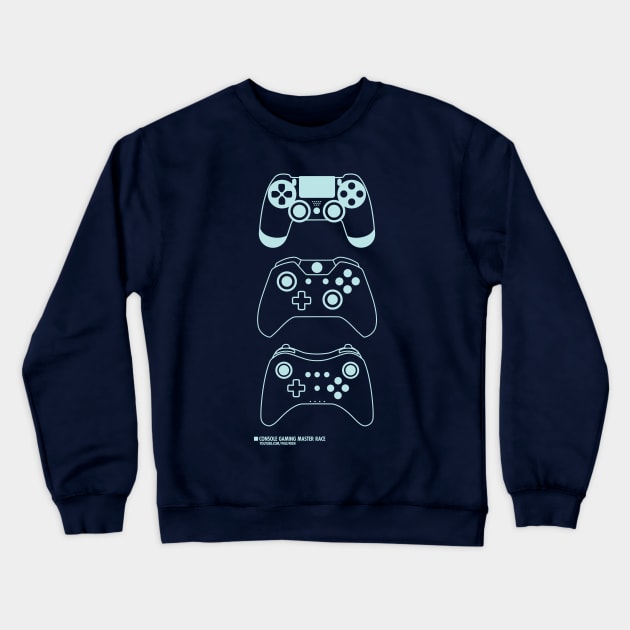 Console Gaming Master Race (WD) Crewneck Sweatshirt by wulffden